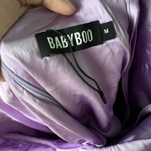 Babyboo saffron corset playsuit satin romper purple - Picture 5 of 5